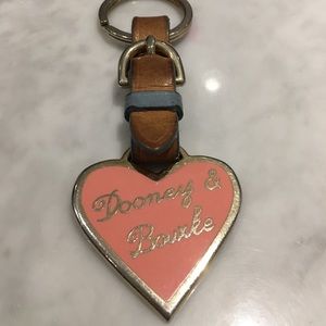 Dooney & Bourke It bag pink heart key chain